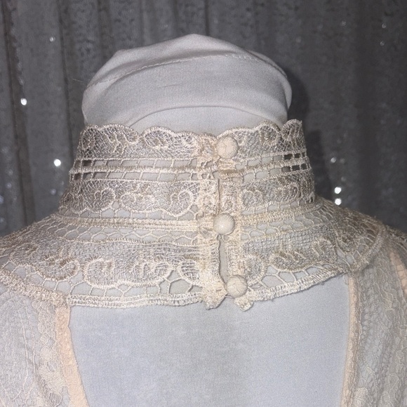 Free People “Bittersweet” Cream Lace Mini - Picture 5 of 7